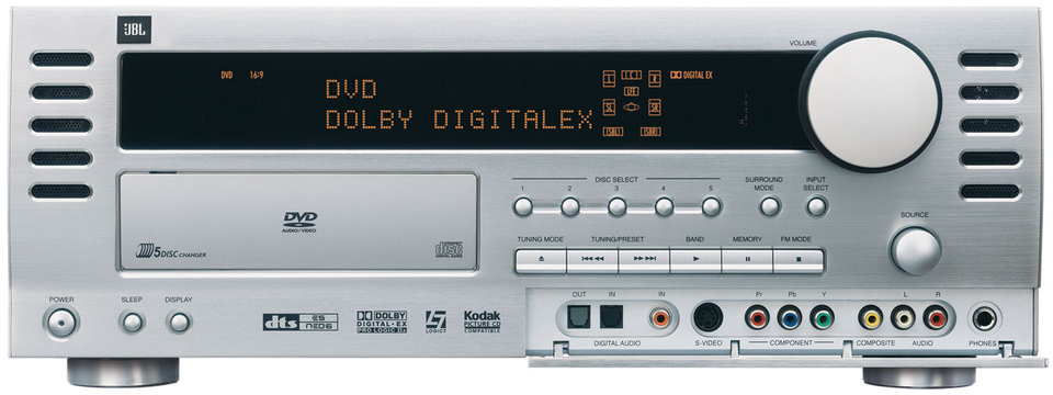 CINEMA VISION CVR 700 - Black - High-Performance Audio/Video Receiver/Video Processor/Optical Disc Changer. Part of the CINEMA VISION SYSTEM. - Hero